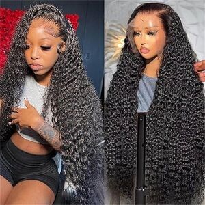 Elegant Deep Wave Black Hair Wig